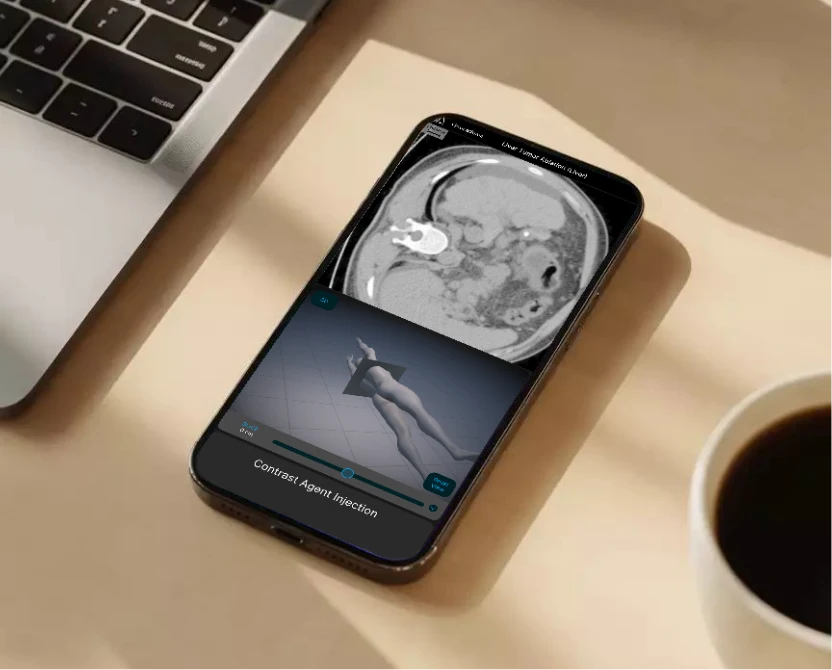 medability-app-screen Medability application displayed on an Iphone